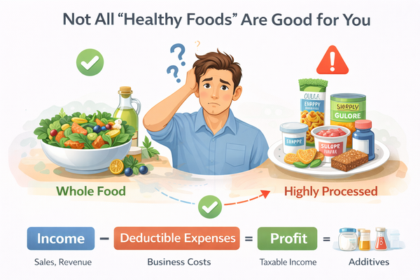 건강식이라고 다 몸에 좋은 건 아니다라는 내용을 설명하는 건강식 선택 상황